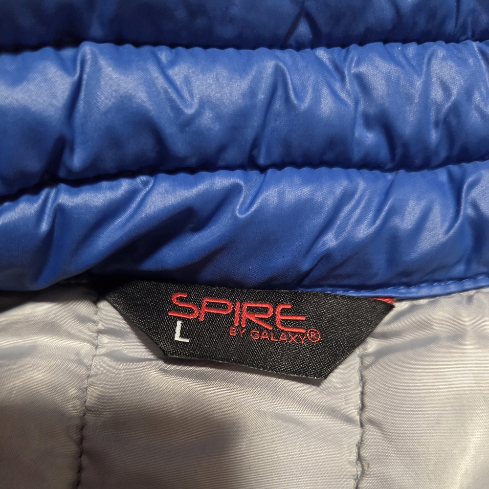 Spire by Galaxy Women's Blue Puffer Jacket